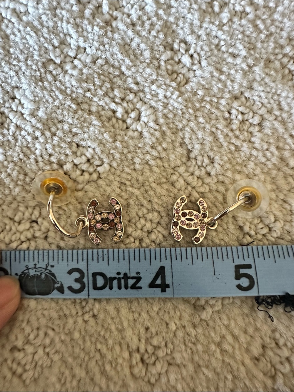 Chanel Rhinestone Earrings - Picture 8 of 8